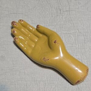 Green Hand Sculpture 9.5 Inches